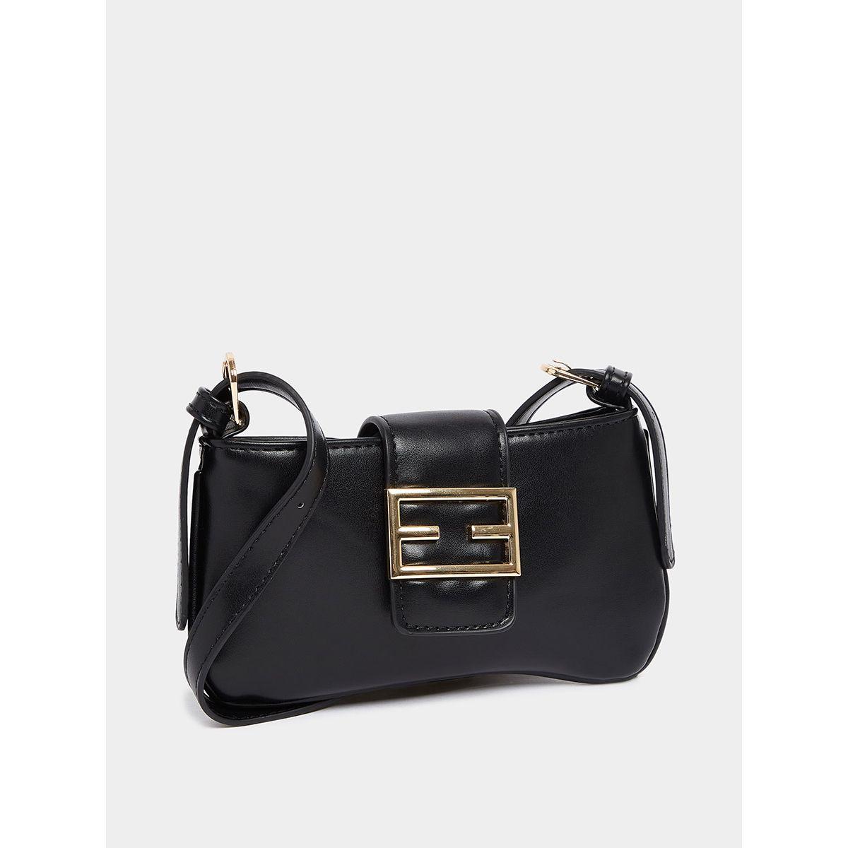Styli Buckle Flap Detail Crossbody Bag with Adjustable Strap-women-bagsandwallets-handbags-image-1