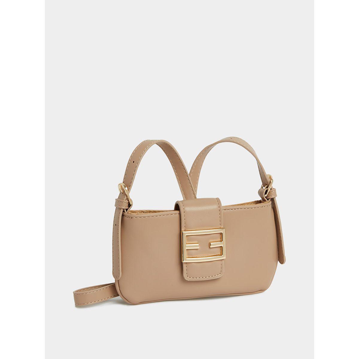 Styli Buckle Flap Detail Crossbody Bag with Adjustable Strap-women-bagsandwallets-handbags-image-1