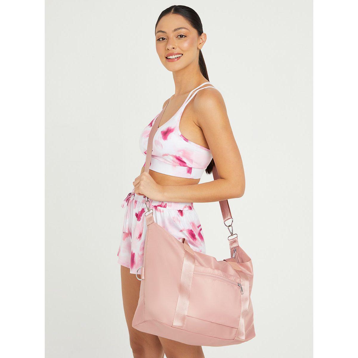 Styli Zip Closure Shoulder Sports Bag with Detachable Strap-women-bagsandwallets-handbags-image-3