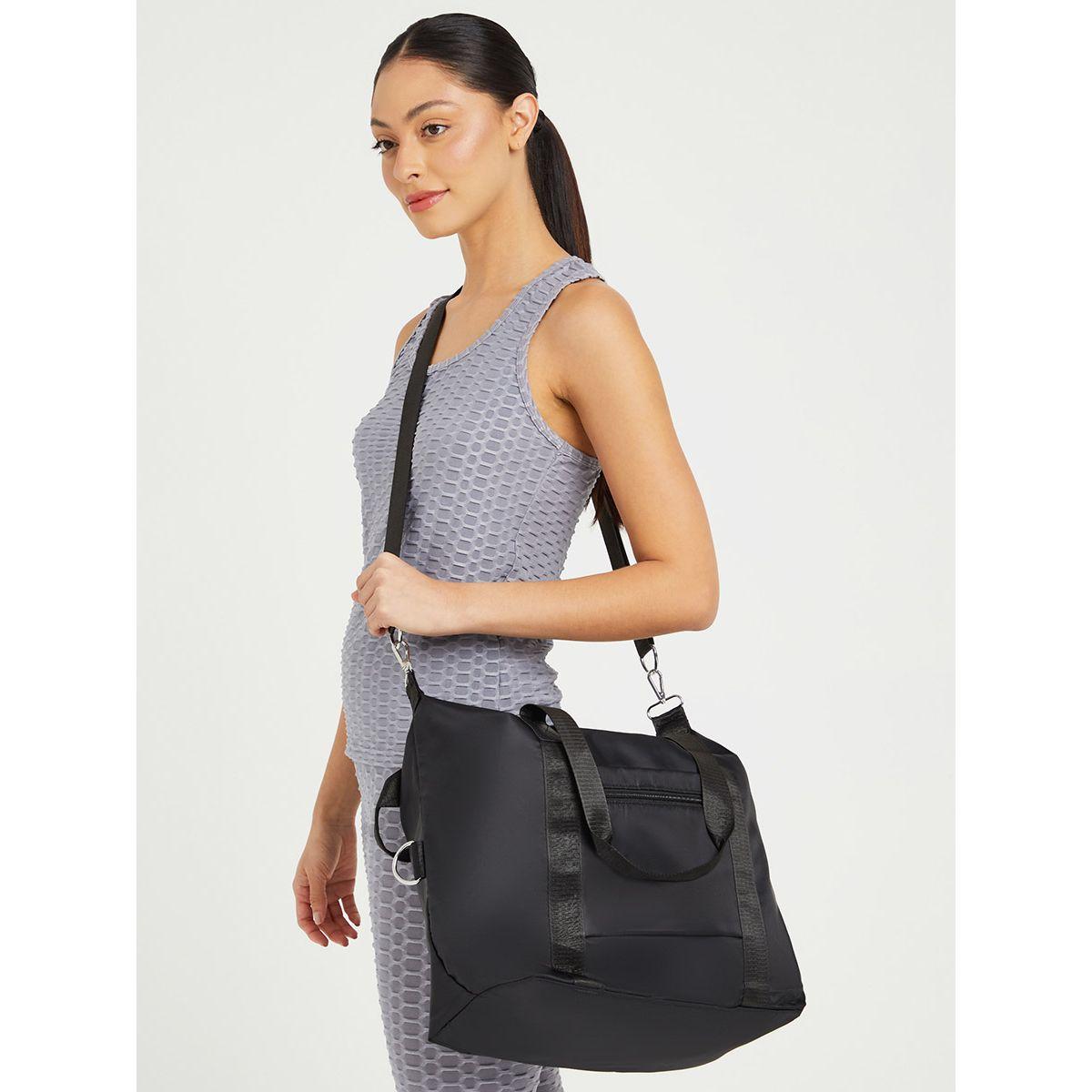Styli Zip Closure Shoulder Sports Bag with Detachable Strap-women-bagsandwallets-handbags-image-3