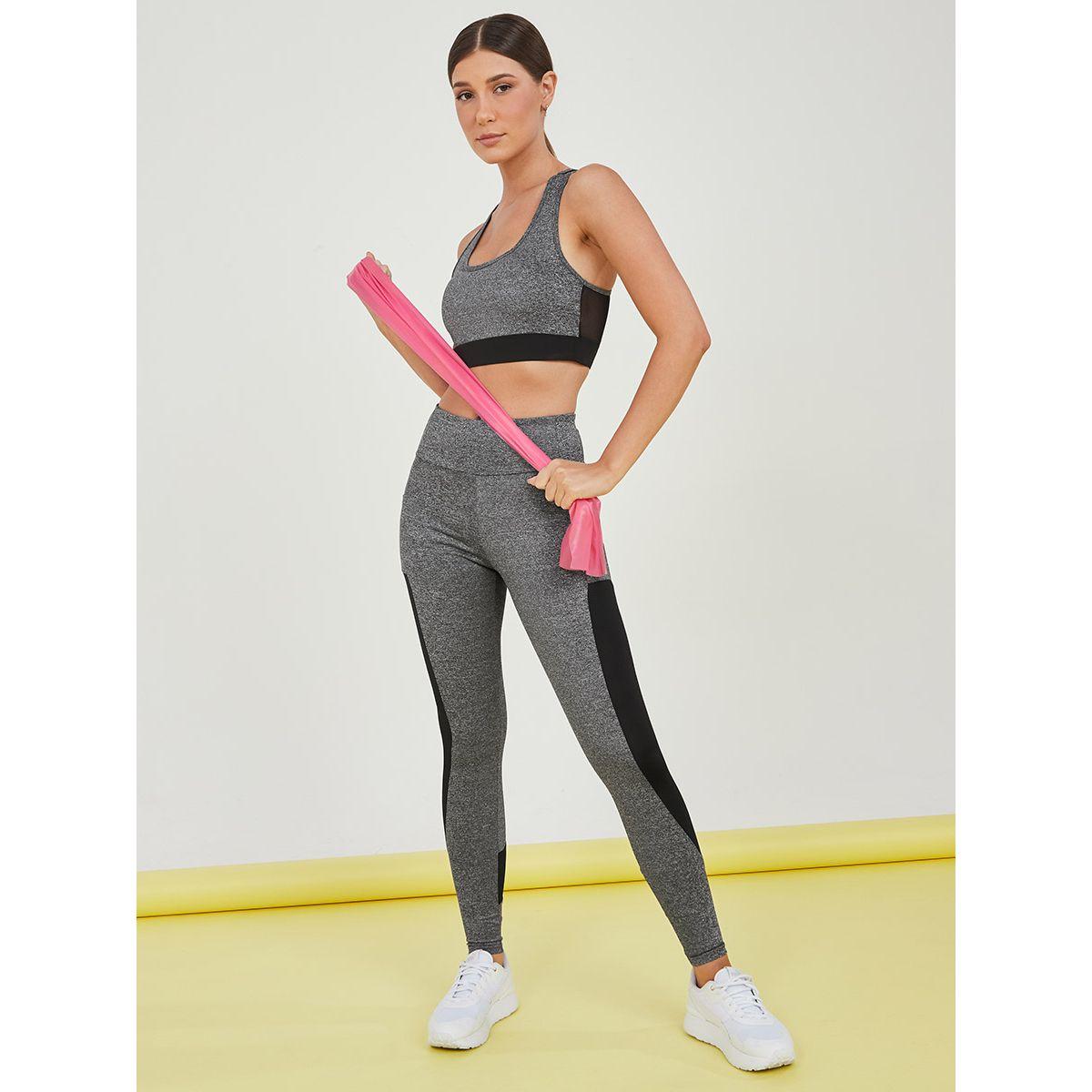 Styli Pack of 3 - Colorblock Sports Bra with Vest and Leggings Active Set-sports-women-clothing-trackpantsandtracksuits-image-2