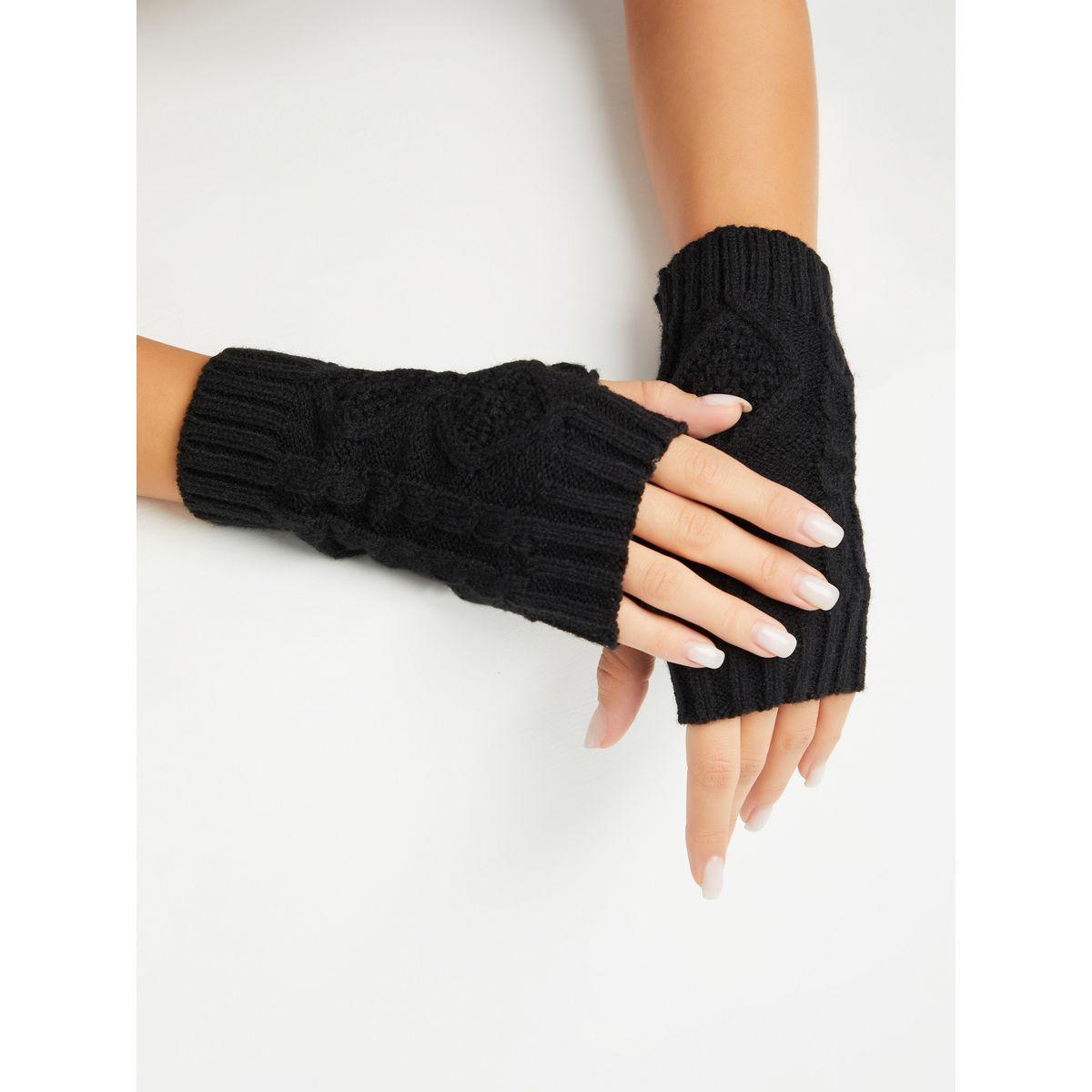 قفازات محبوكة بنهايات مفتوحة-women-winterwear-gloves-image-1