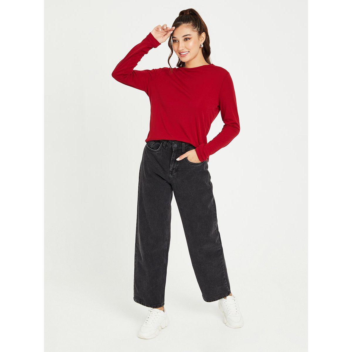 Styli Long Sleeves Wide Neck Knitted Top-women-clothing-shirtsandblouses-blouses-image-2