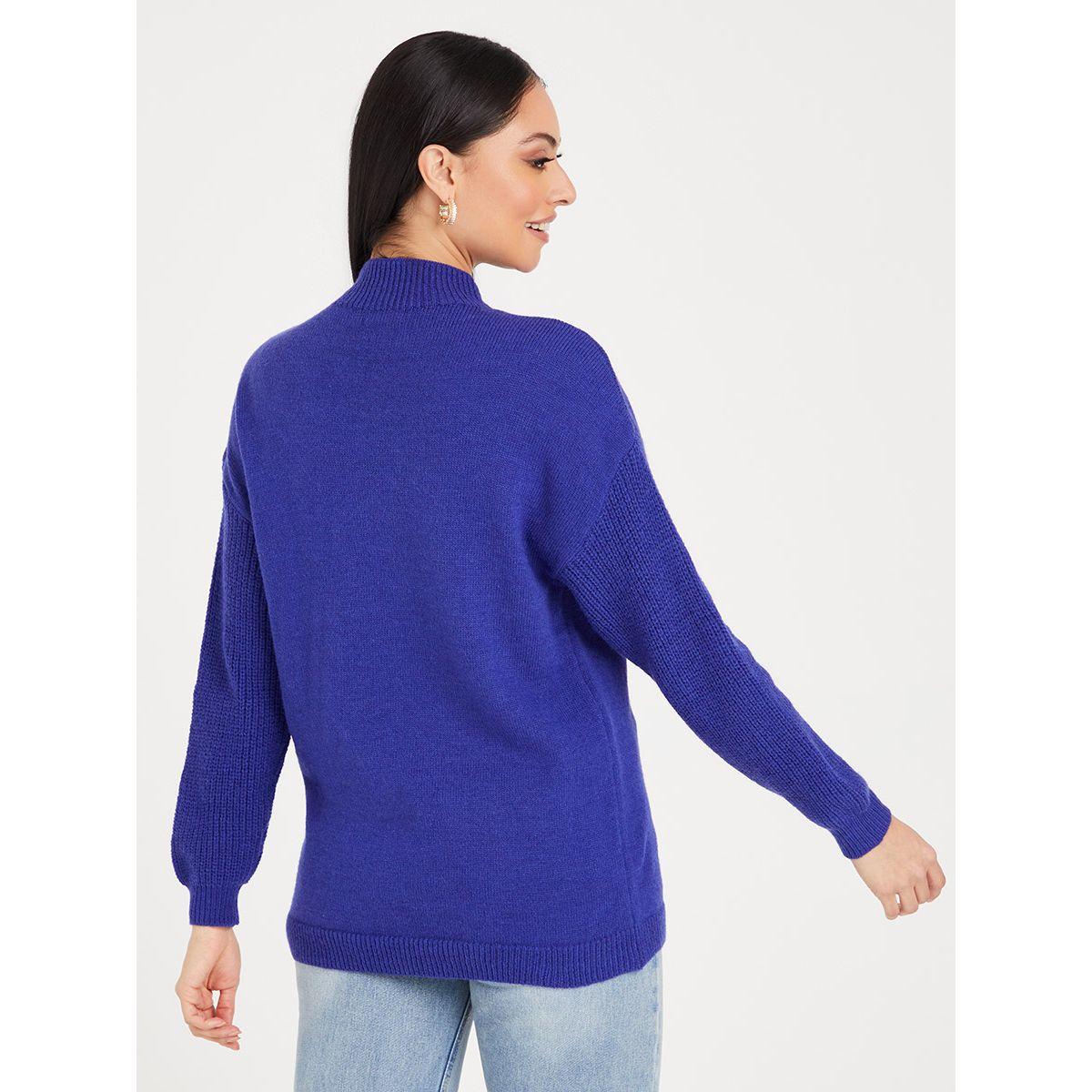 Styli High Neck Regular Length Knitted Pullover Sweater-women-clothing-cardigansandjumpers-jumpers-image-4
