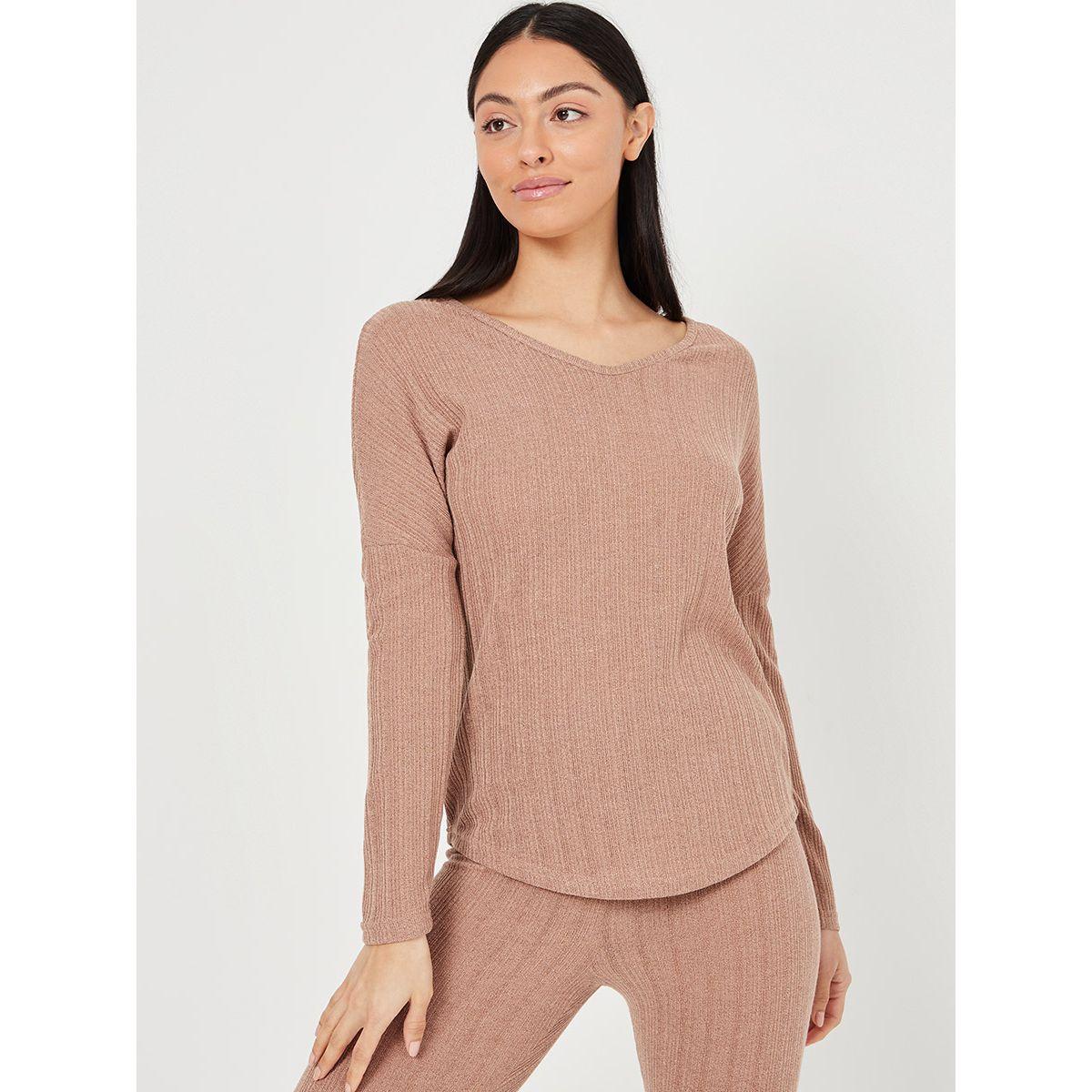 طقم من ( بلوزة + ليقنز ) من ريد تايب-women-clothing-coordsets-image-3