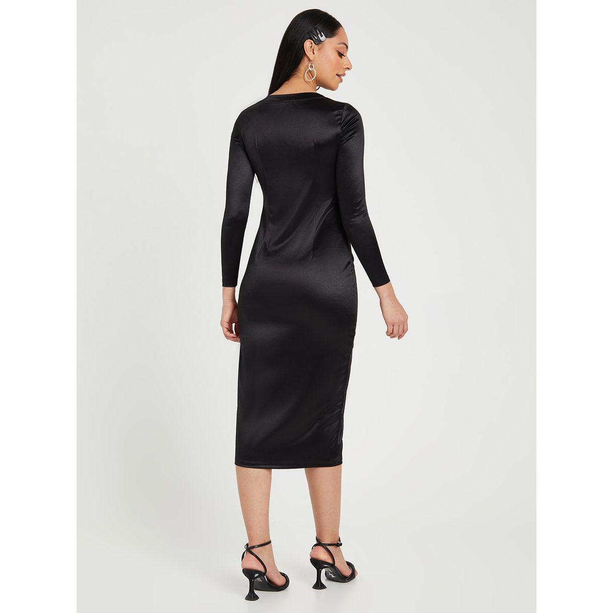 Styli Long Sleeves Satin Bodycon Midi Dress-women-clothing-dresses-image-4