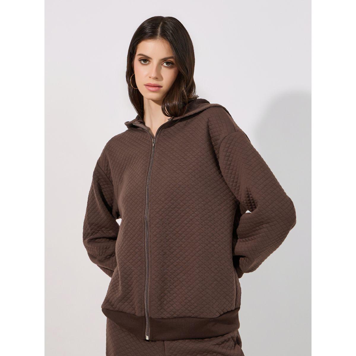 طقم منسق من جوغر مع جاكيت بياقة هودي-women-clothing-coordsets-image-3