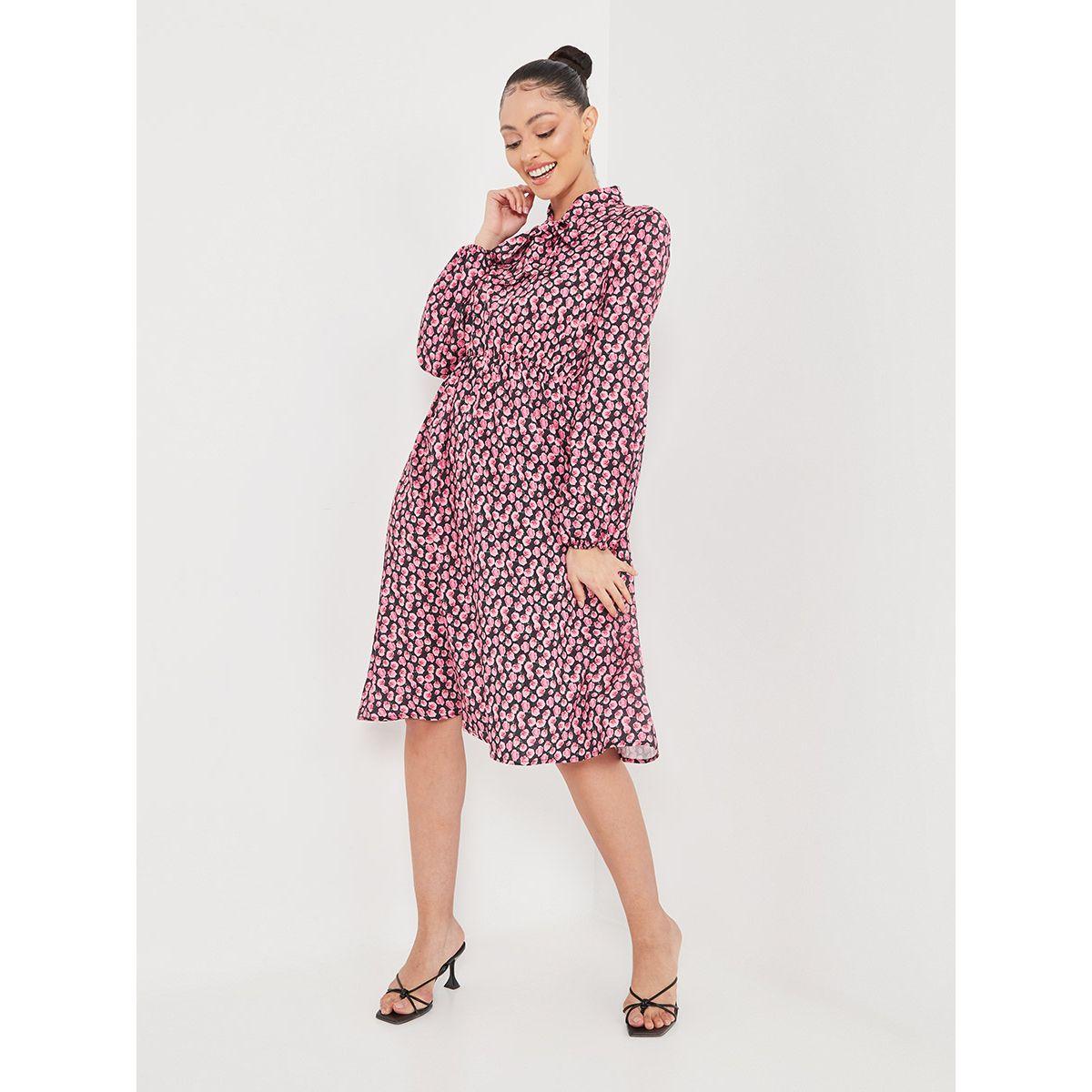 فستان ميدي مطبع بزهور من ريد تايب-women-clothing-dresses-image-2