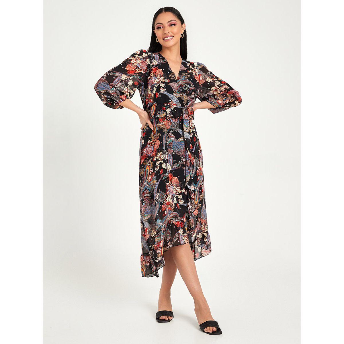 فستان ميدي مطبع بطبعة بيزلي من ريد تايب-women-clothing-dresses-image-1