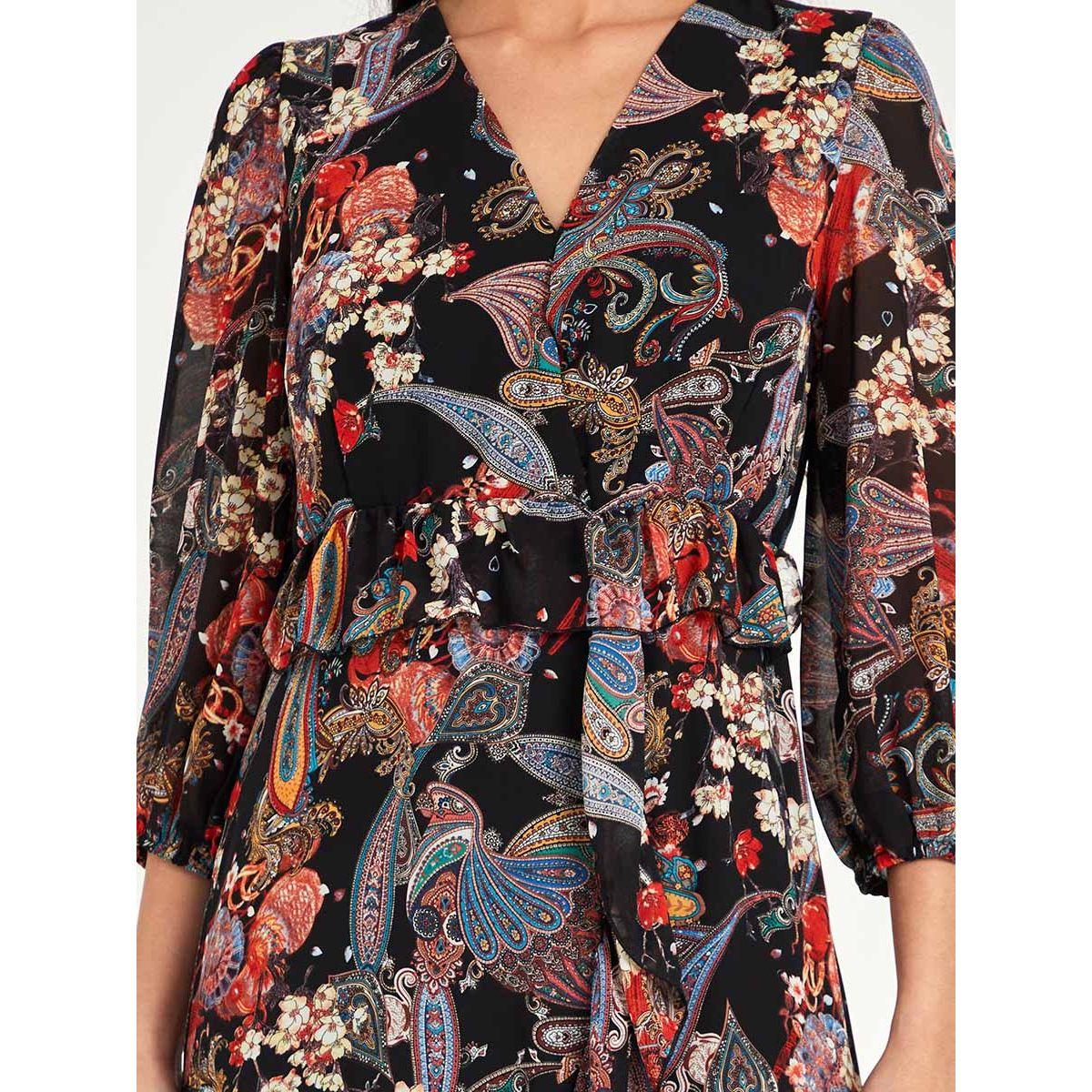 فستان ميدي مطبع بطبعة بيزلي من ريد تايب-women-clothing-dresses-image-3