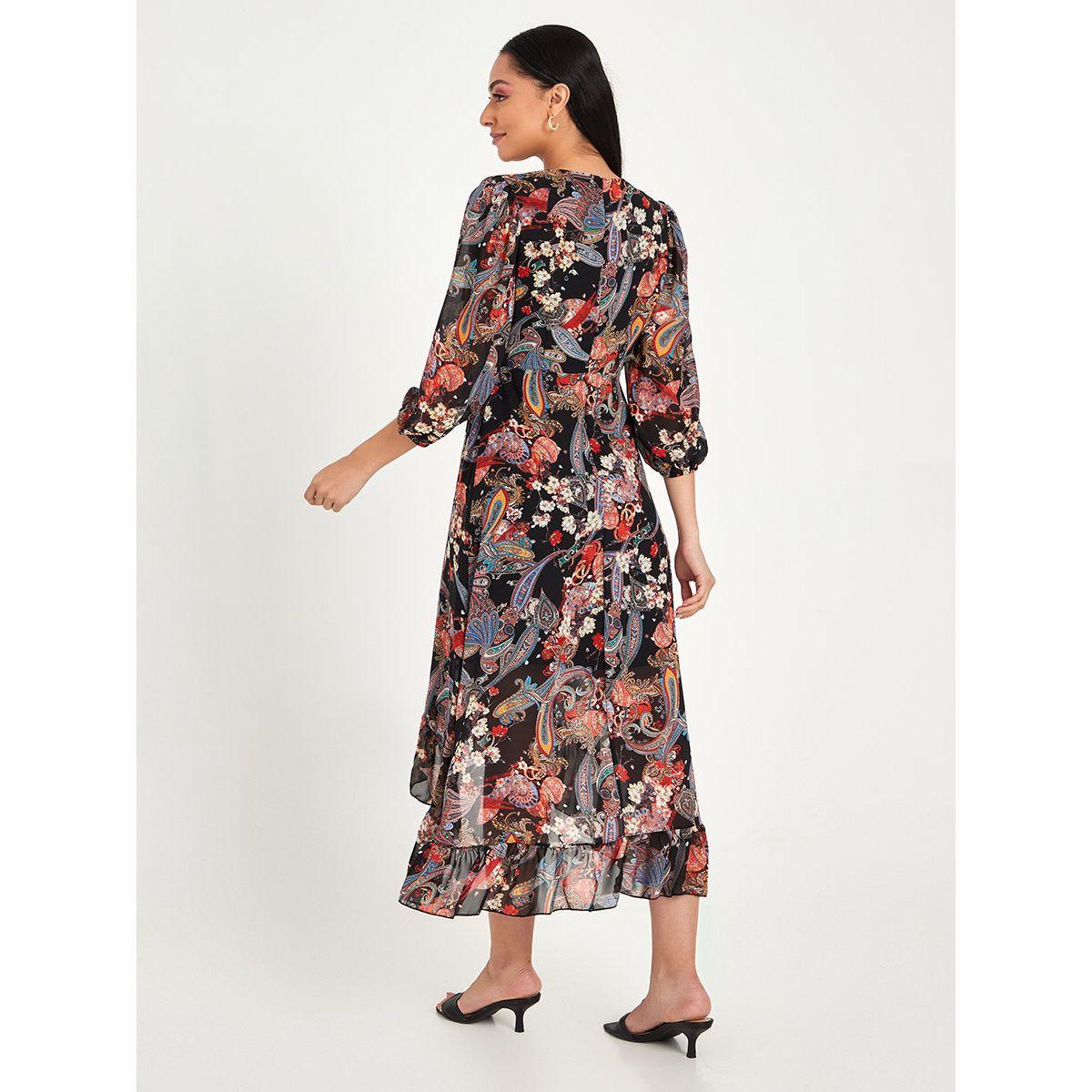 فستان ميدي مطبع بطبعة بيزلي من ريد تايب-women-clothing-dresses-image-4