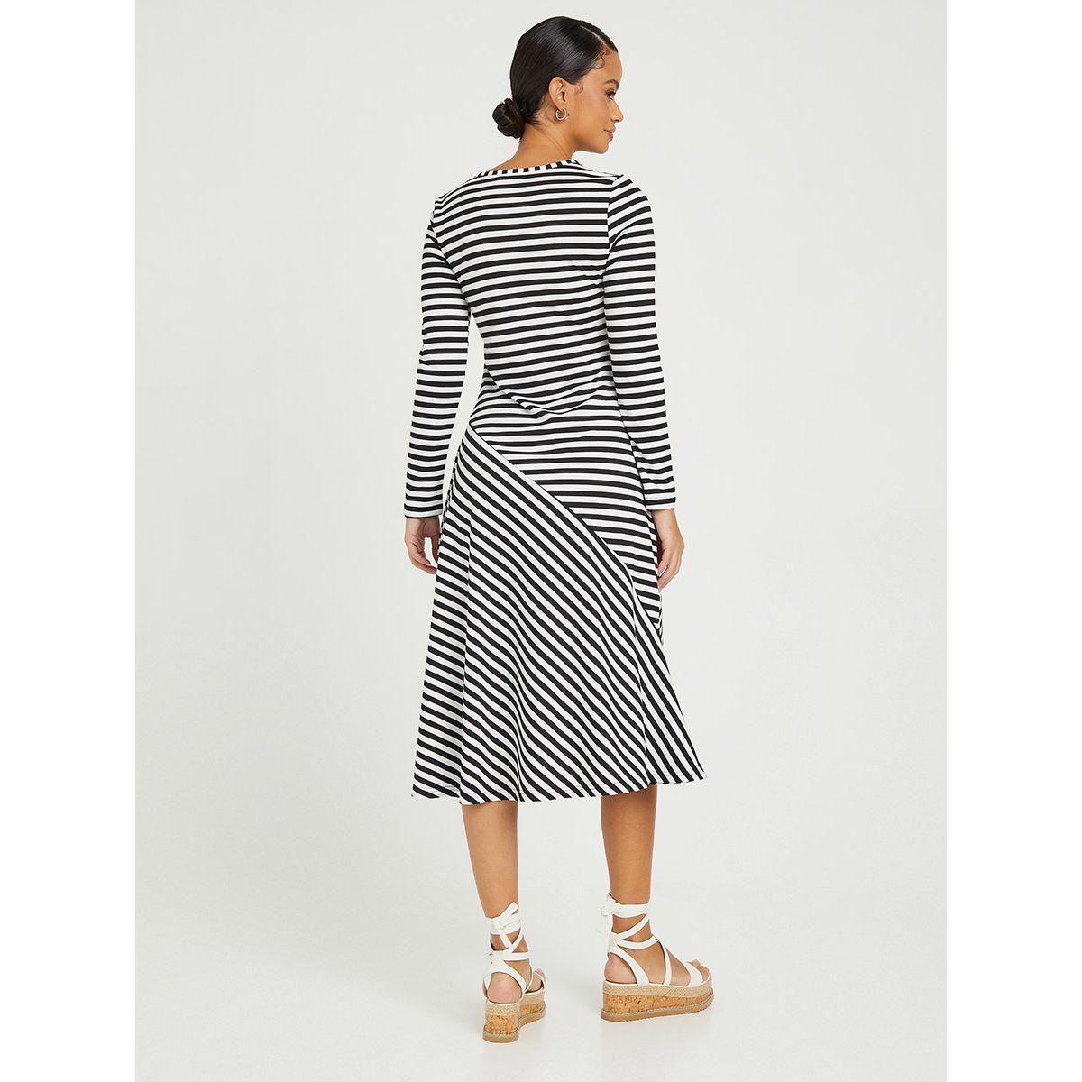فستان ميدي مخطط باكمام طويلة من ريد تايب-women-clothing-dresses-image-5