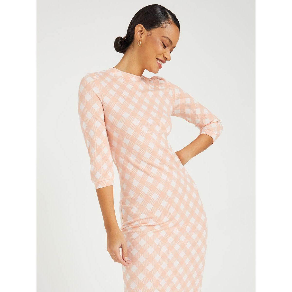 فستان ميدي بياقة عالية من ريد تايب-women-clothing-dresses-image-2