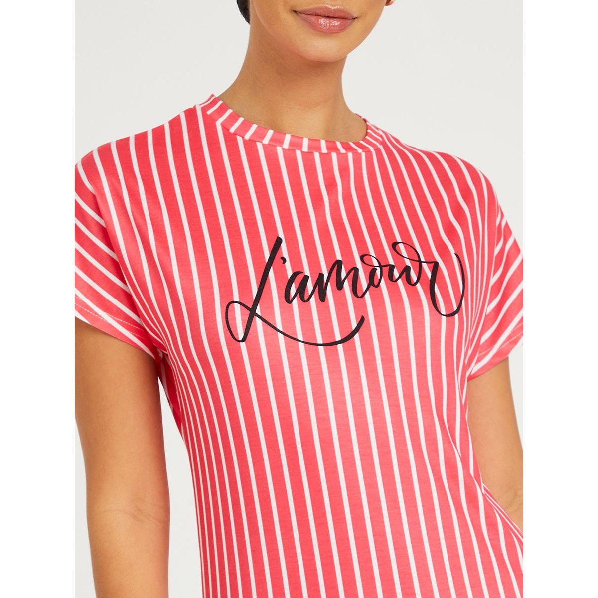 فستان مخطط باكمام قصيرة من ريد تايب-women-clothing-dresses-image-3