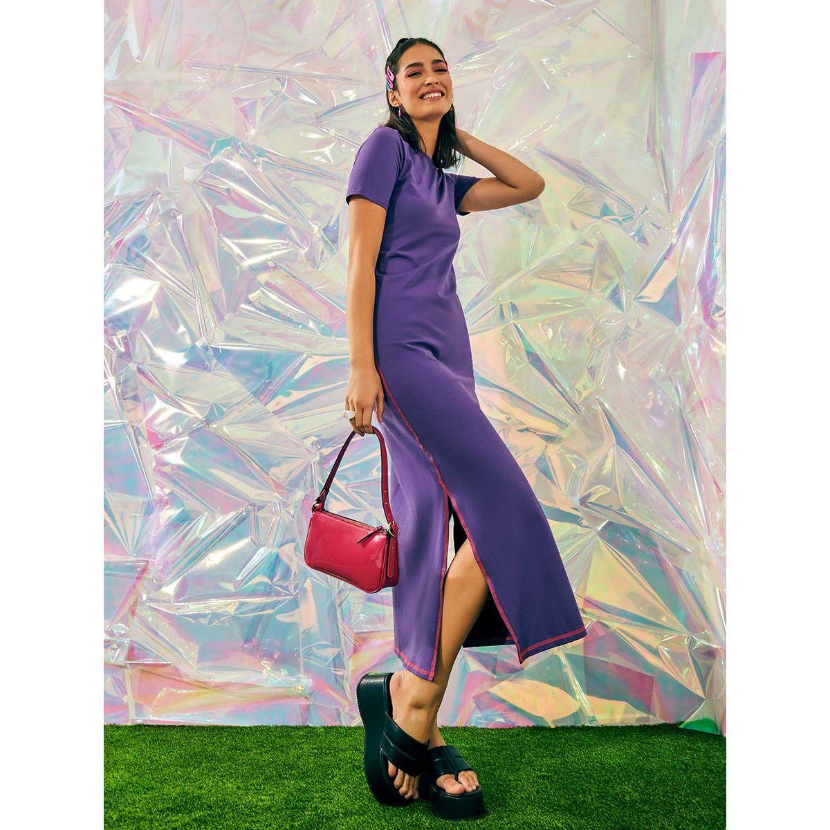 Styli Short Sleeves Round Neck T-shirt Maxi Dress-women-clothing-dresses-image-1