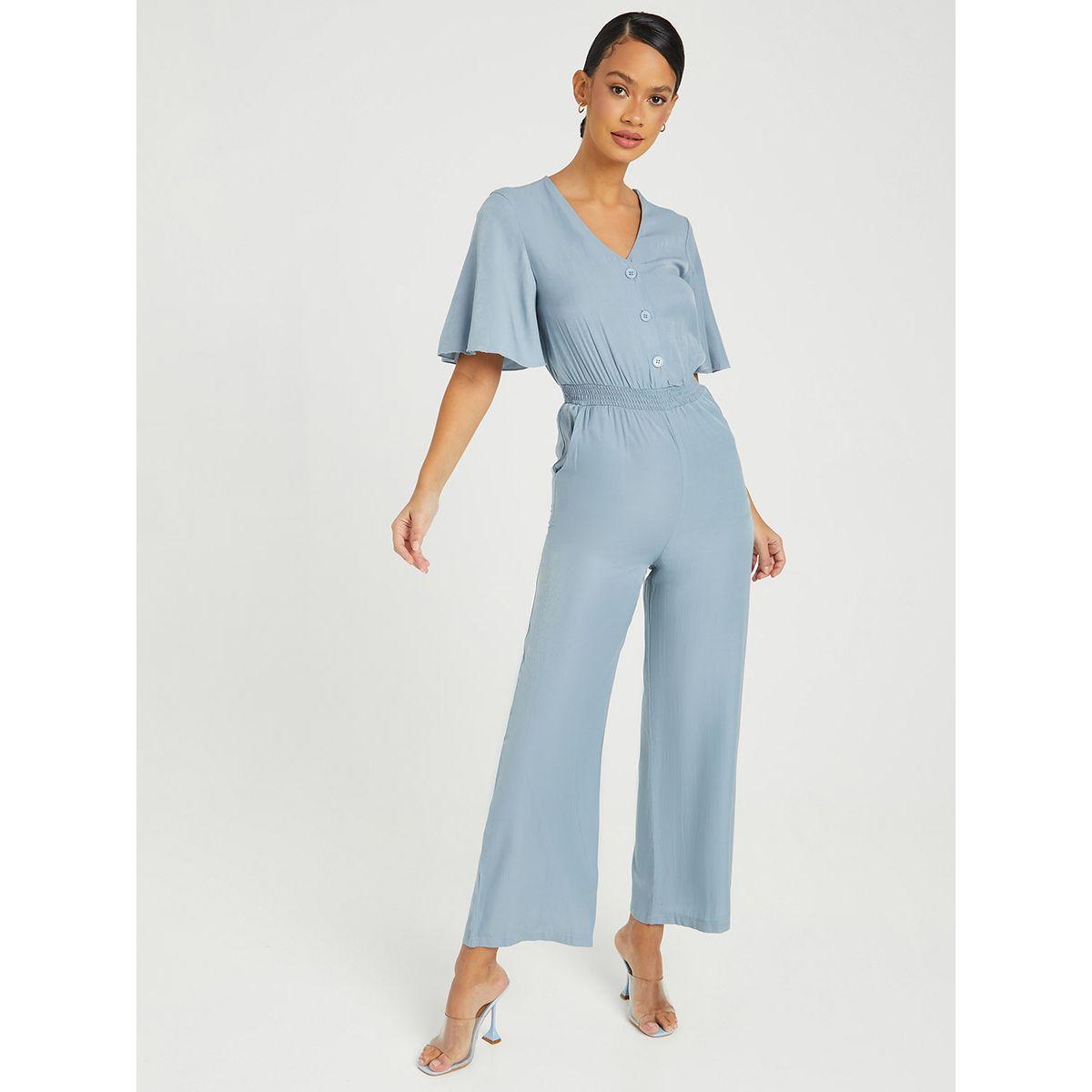 جمبسوت باكمام قصيرة من ريد تايب-women-clothing-jumpsuits-image-1
