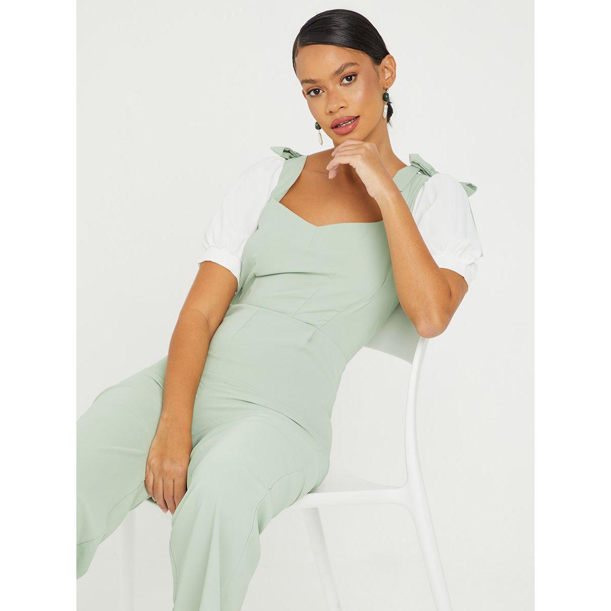 جمبسوت باكمام قصيرة من ريد تايب-women-clothing-jumpsuits-image-1
