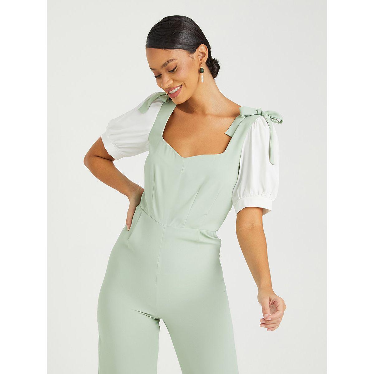 جمبسوت باكمام قصيرة من ريد تايب-women-clothing-jumpsuits-image-3