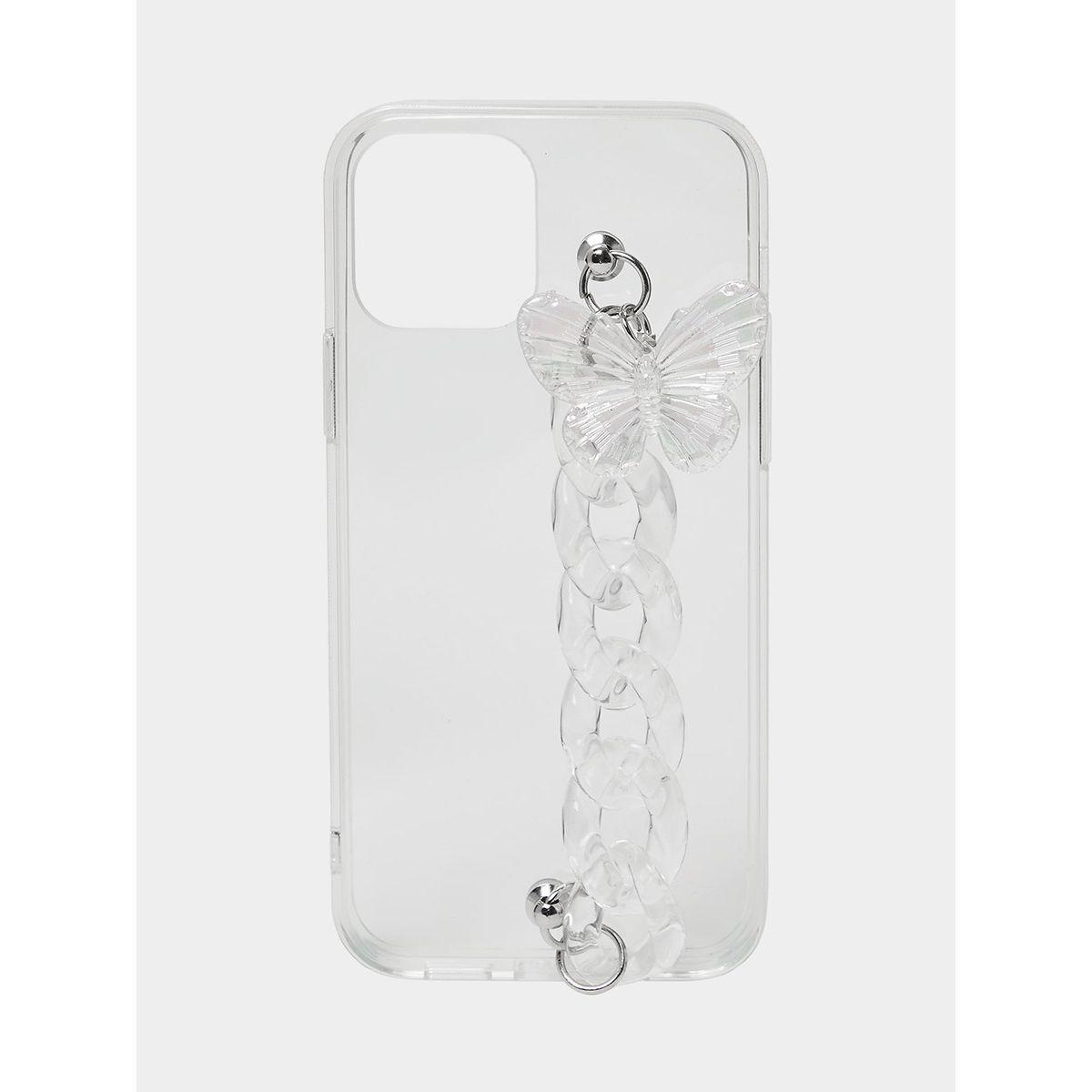 Styli Butterfly Detail Transparent iPhone Case-electronics-phones-image-1