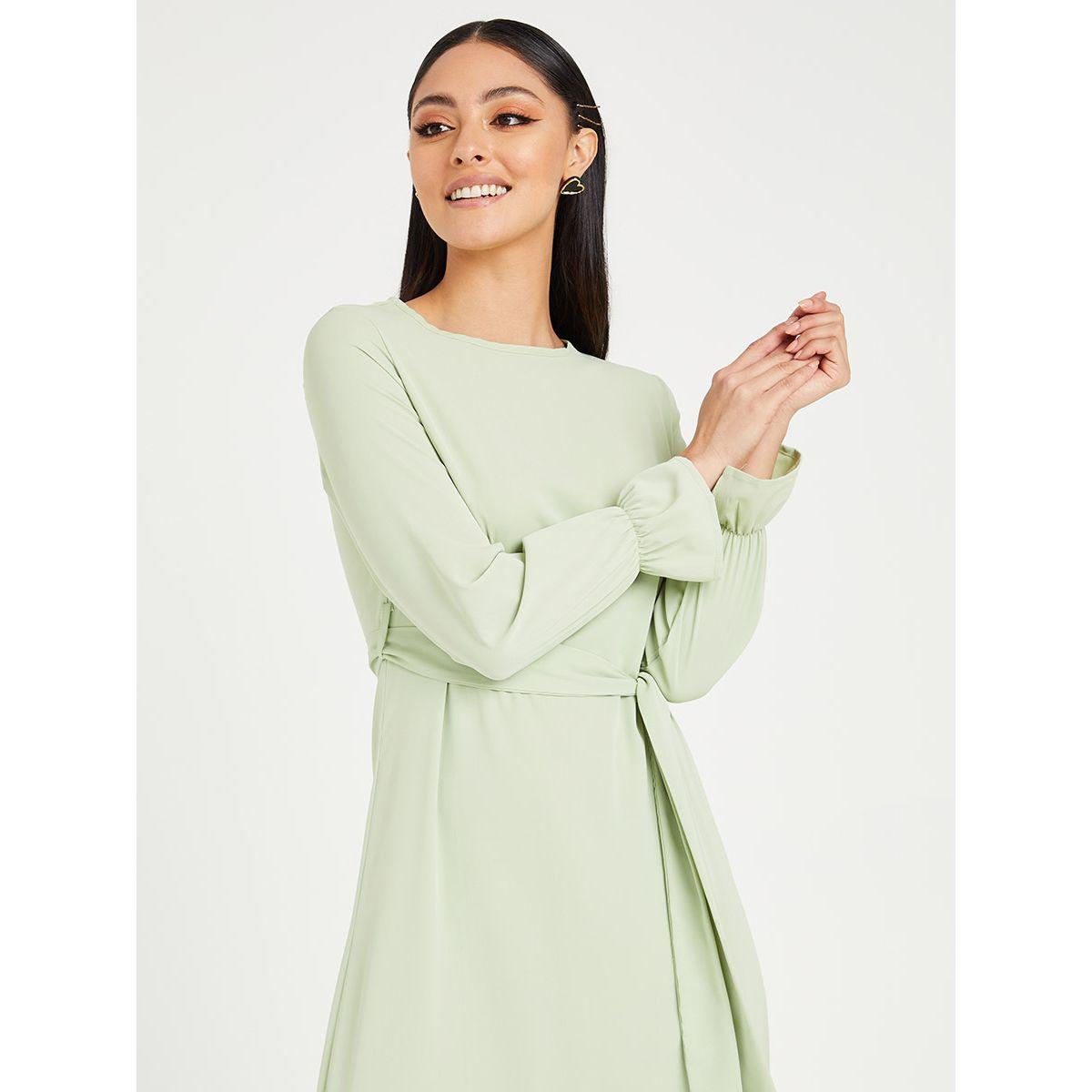 فستان طويل بنمط كتل الالوان من ريد تايب-women-clothing-dresses-image-2