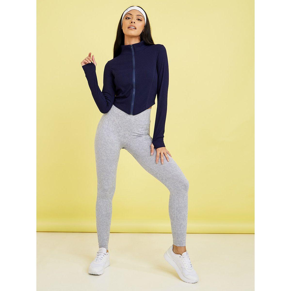 Styli Active Zip Up Curve Hem Ribbed Active Jacket-women-clothing-sportswearandactivewear-tshirtsandvests-image-2