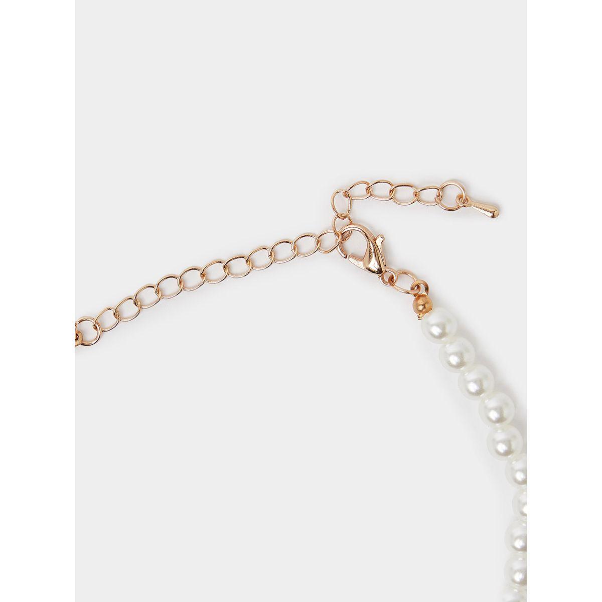 Styli Beaded Short Necklace with Pearl Pendant-women-watchesandjewellery-jewellery-necklacesandpendants-image-3