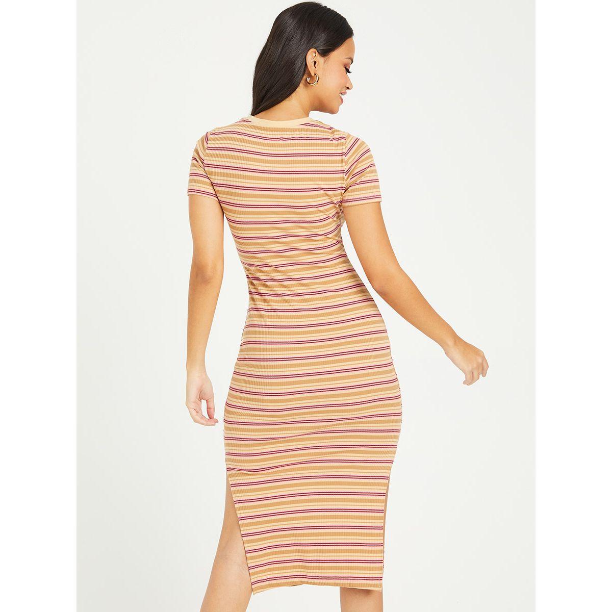 فستان ميدي مخطط باكمام قصيرة من ريد تايب-women-clothing-dresses-image-5