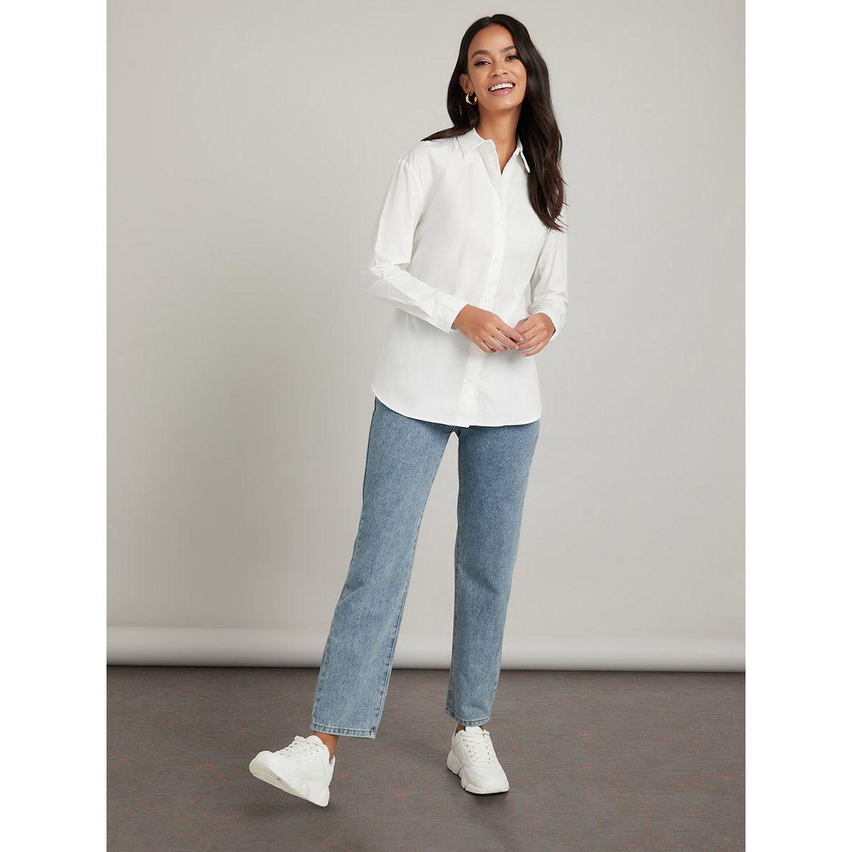 Styli Long Sleeves Classic Oversized Poplin Shirt-women-clothing-shirtsandblouses-shirts-image-2
