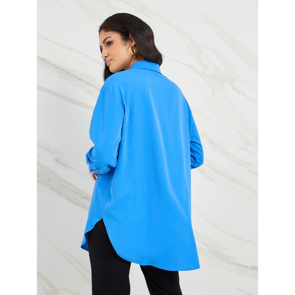 Styli Button Through Oversized Longline Shirt-women-clothing-shirtsandblouses-shirts-image-5