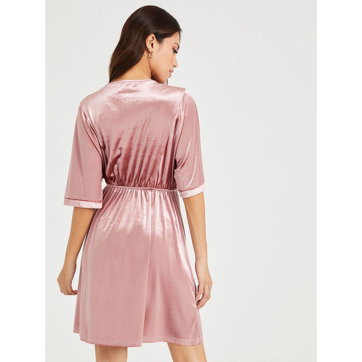 فستان قصير باكمام قصيرة من ريد تايب-women-clothing-dresses-image-4
