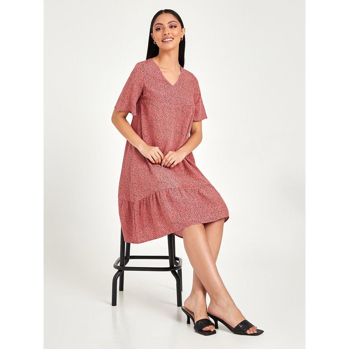 فستان باكمام قصيرة من ريد تايب-women-clothing-dresses-image-1
