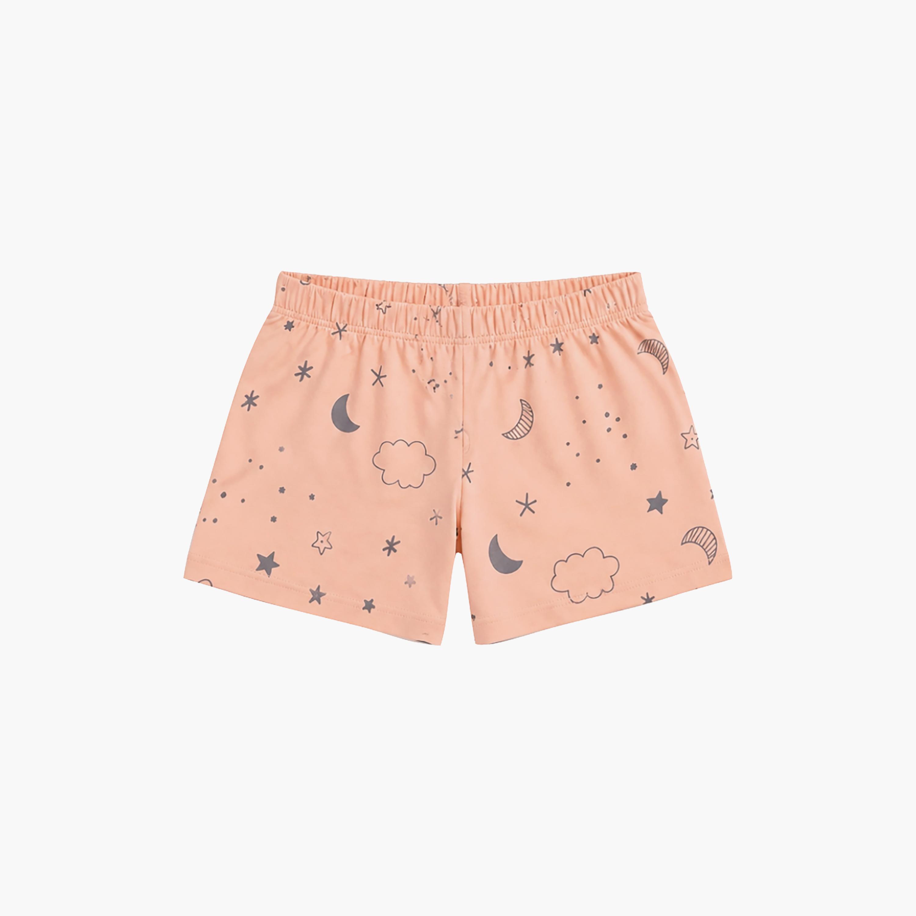 Babyqlo Moon Star Print Short Sleeves T-Shirt & Shorts Co-ord Set-boys-clothing-setsandcoords-image-8