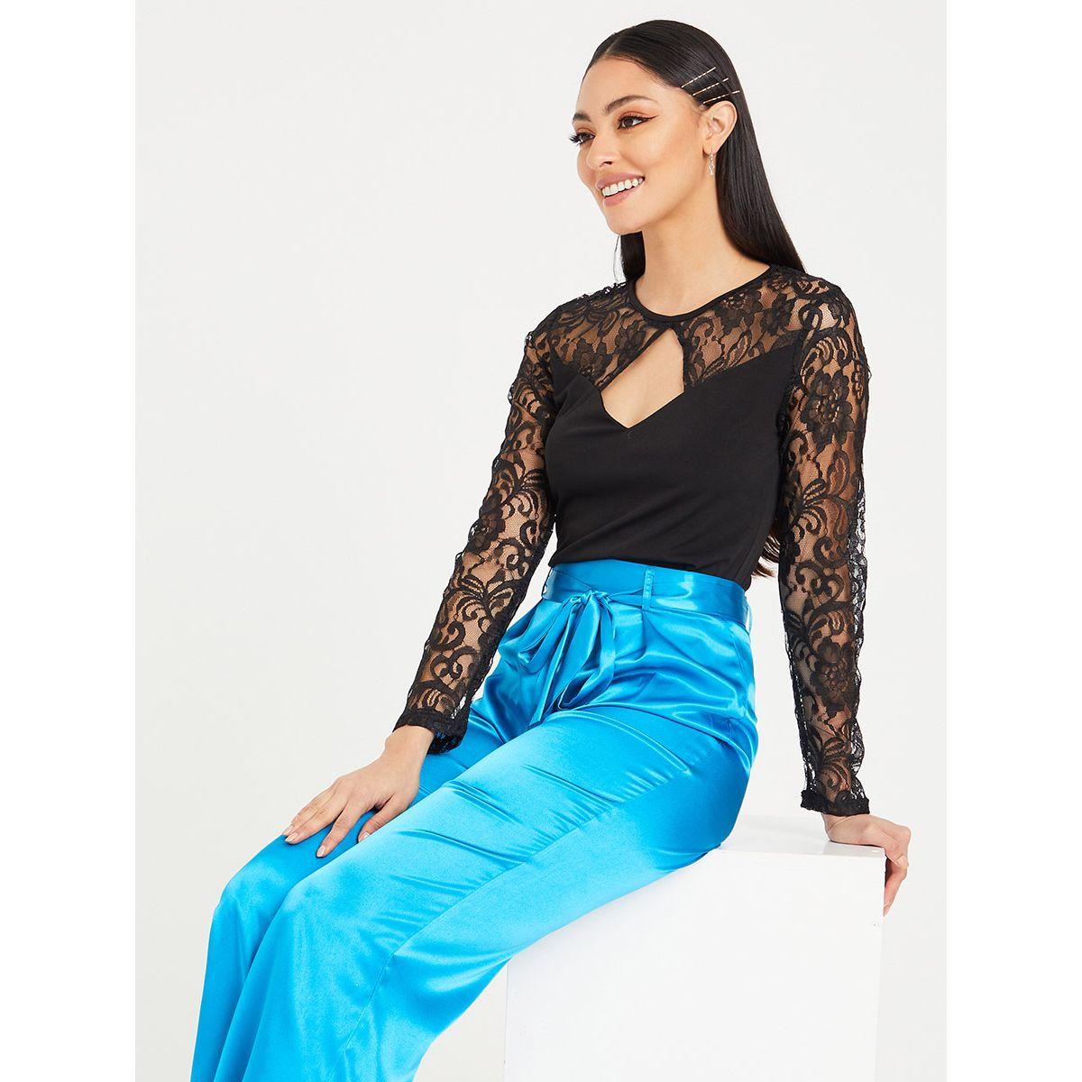 بلوزة بتداخلات دانتيل من ريد تايب-women-clothing-shirtsandblouses-blouses-image-1