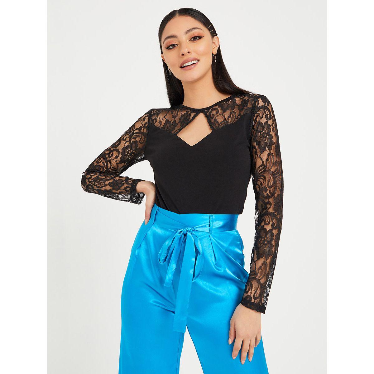 بلوزة بتداخلات دانتيل من ريد تايب-women-clothing-shirtsandblouses-blouses-image-2