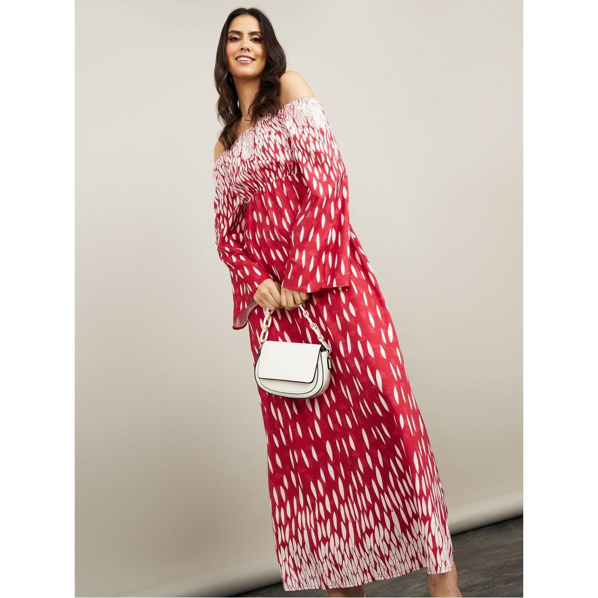 Styli Long Sleeves Abstract Print A-Line Maxi Dress-women-clothing-dresses-image-1