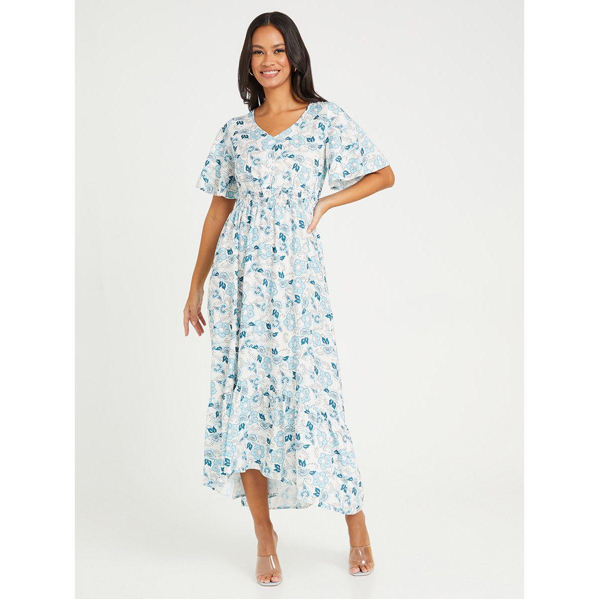 فستان طويل باكمام قصيرة من ريد تايب-women-clothing-dresses-image-1