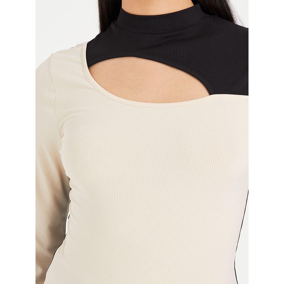 Styli Long Sleeves Colorblock High Neck Ribbed Knit Top-women-clothing-shirtsandblouses-blouses-image-4
