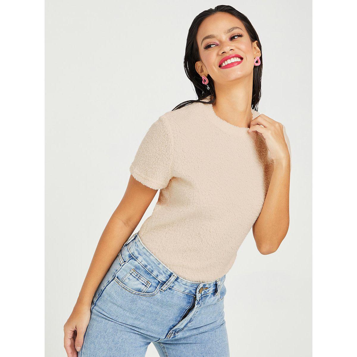 تيشيرت بياقة دائرية واكمام قصيرة من ريد تايب-women-clothing-tshirts-image-5