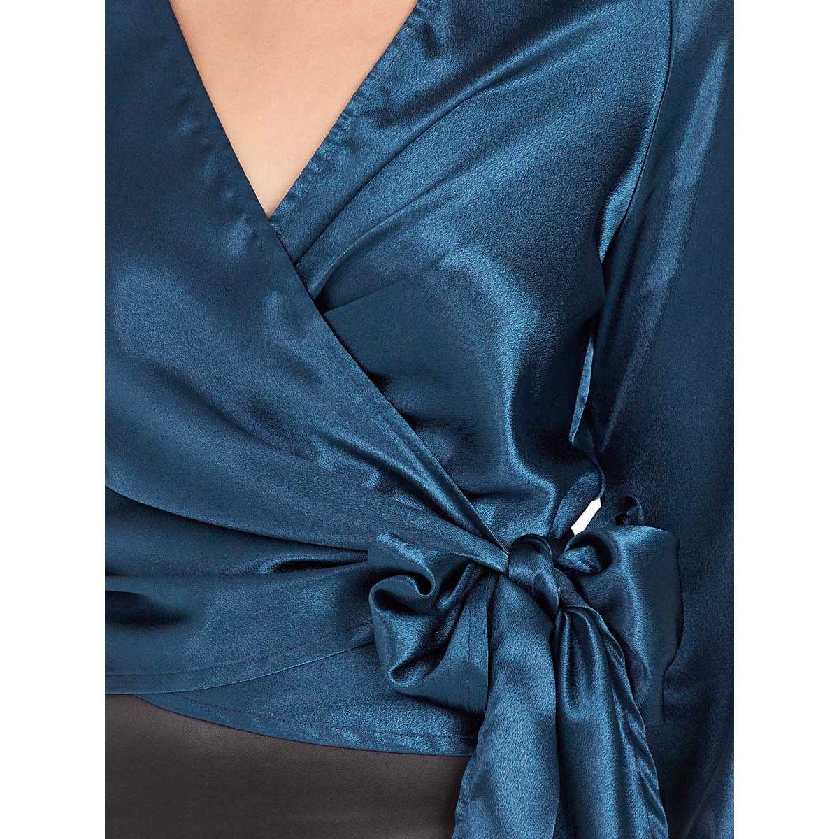 بلوزة بنمط لف واكمام طويلة-women-clothing-shirtsandblouses-blouses-image-5