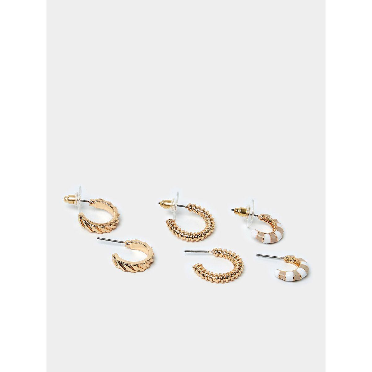 مجموعة من 3 اقراط عصرية من ستايلي-women-watchesandjewellery-jewellery-earrings-image-5
