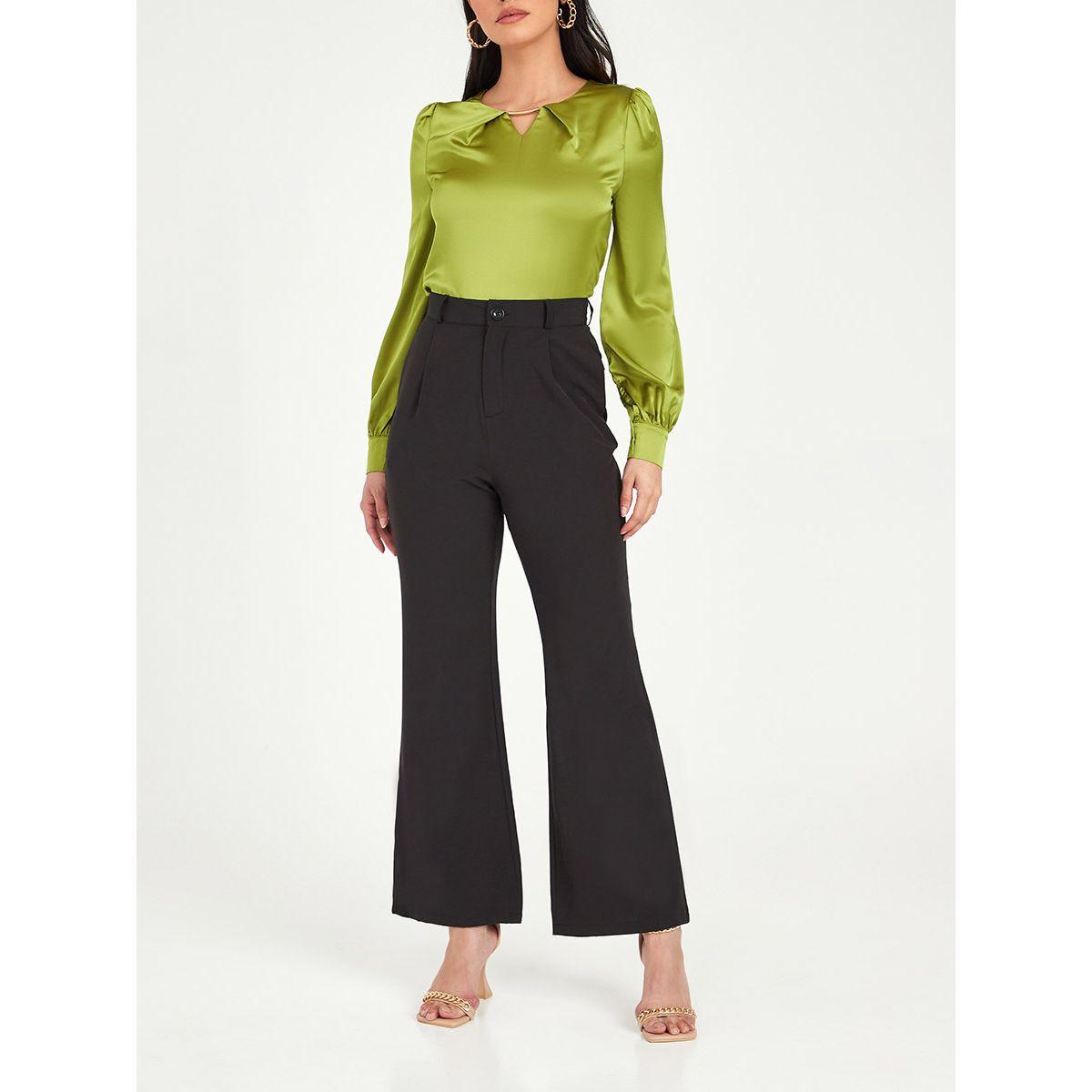 بنطال سادة بقصة واسعة من ستايلي-women-clothing-bottoms-trousers-image-1
