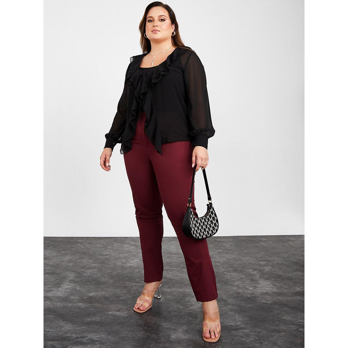 بنطال بخصر عالي وجيوب-women-clothing-bottoms-trousers-image-2