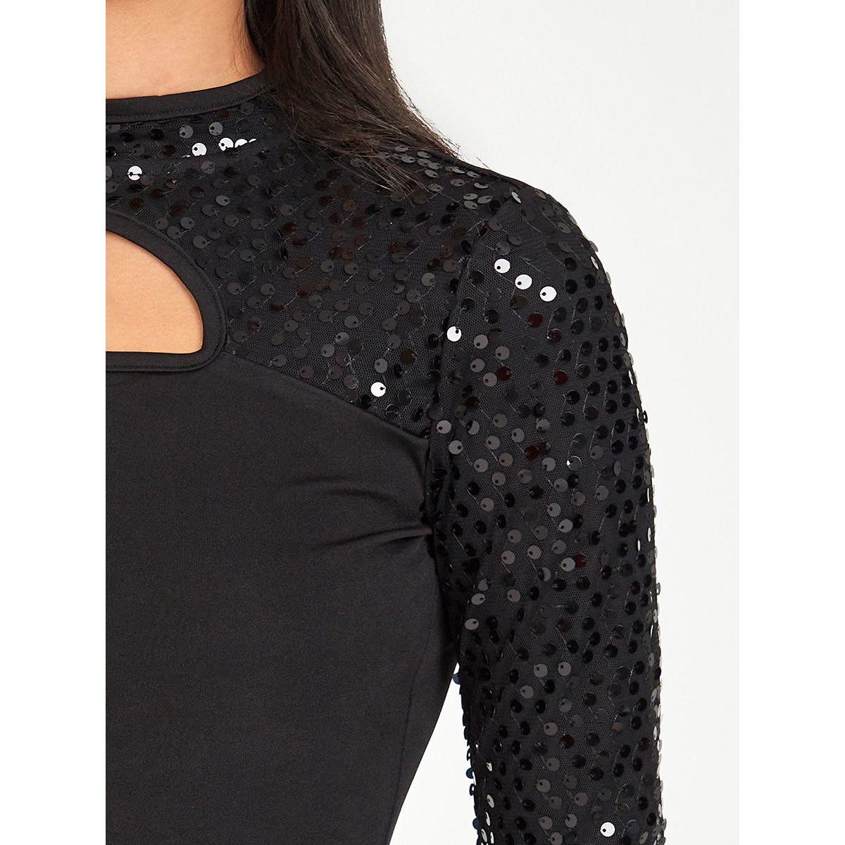 Styli Long Sleeves Embellished High Neck Knit Top-women-clothing-shirtsandblouses-blouses-image-3
