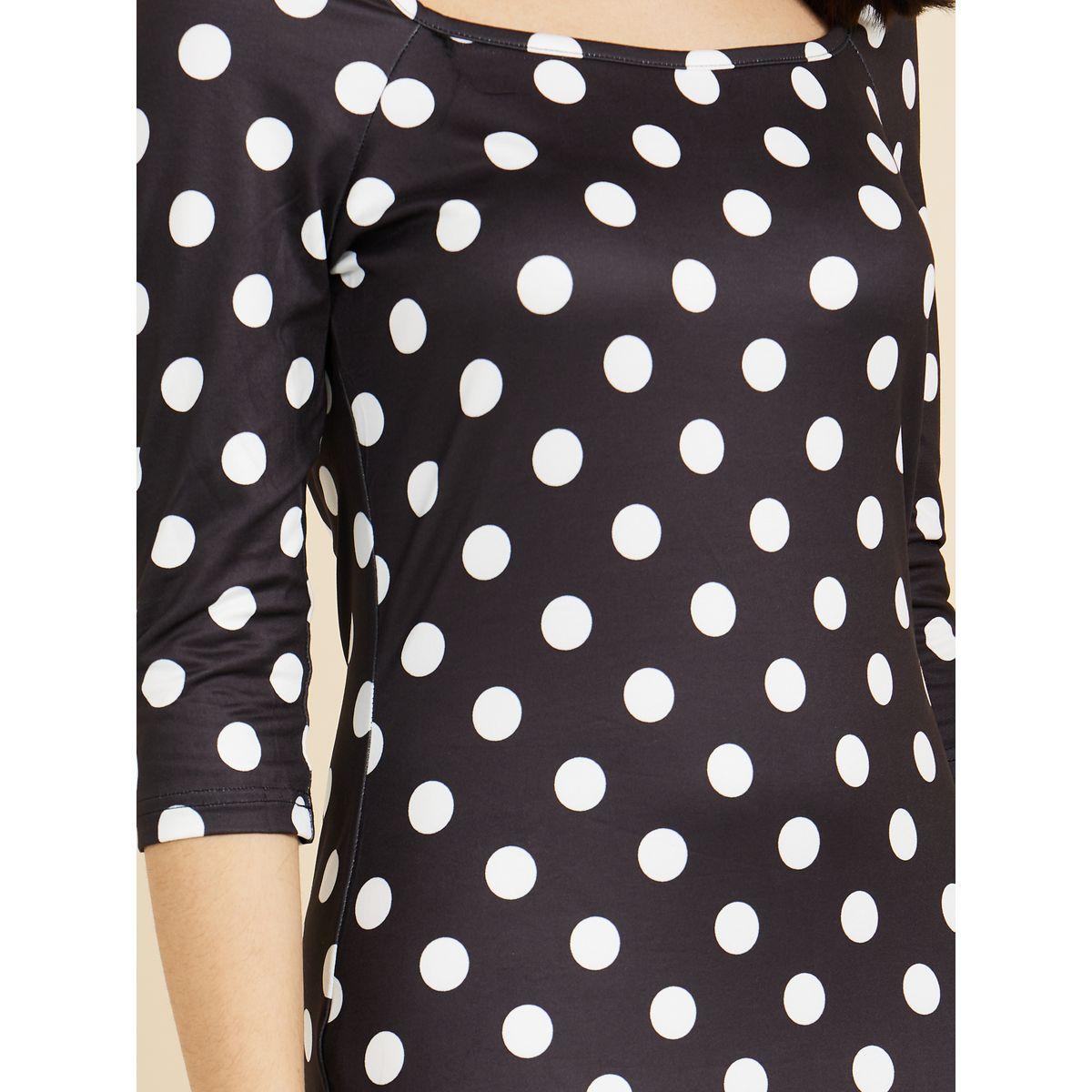 فستان ميدي مطبع بنقاط بولكا من ريد تايب-women-clothing-dresses-image-3