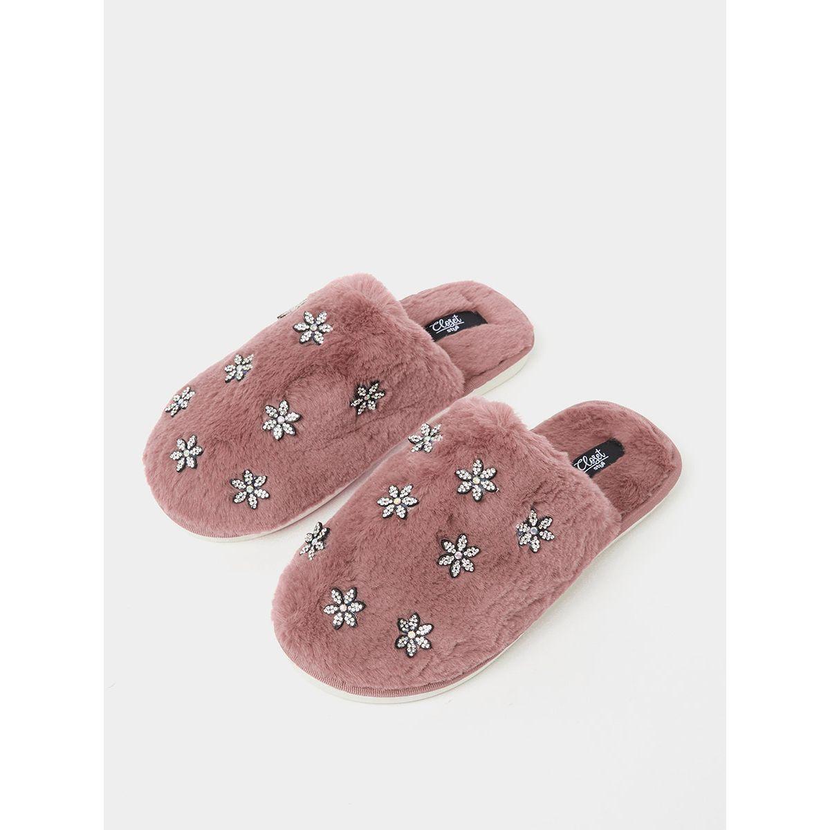 Styli Embellished Detail Padded Bedroom Slippers-women-shoes-bedroomslippers-image-4