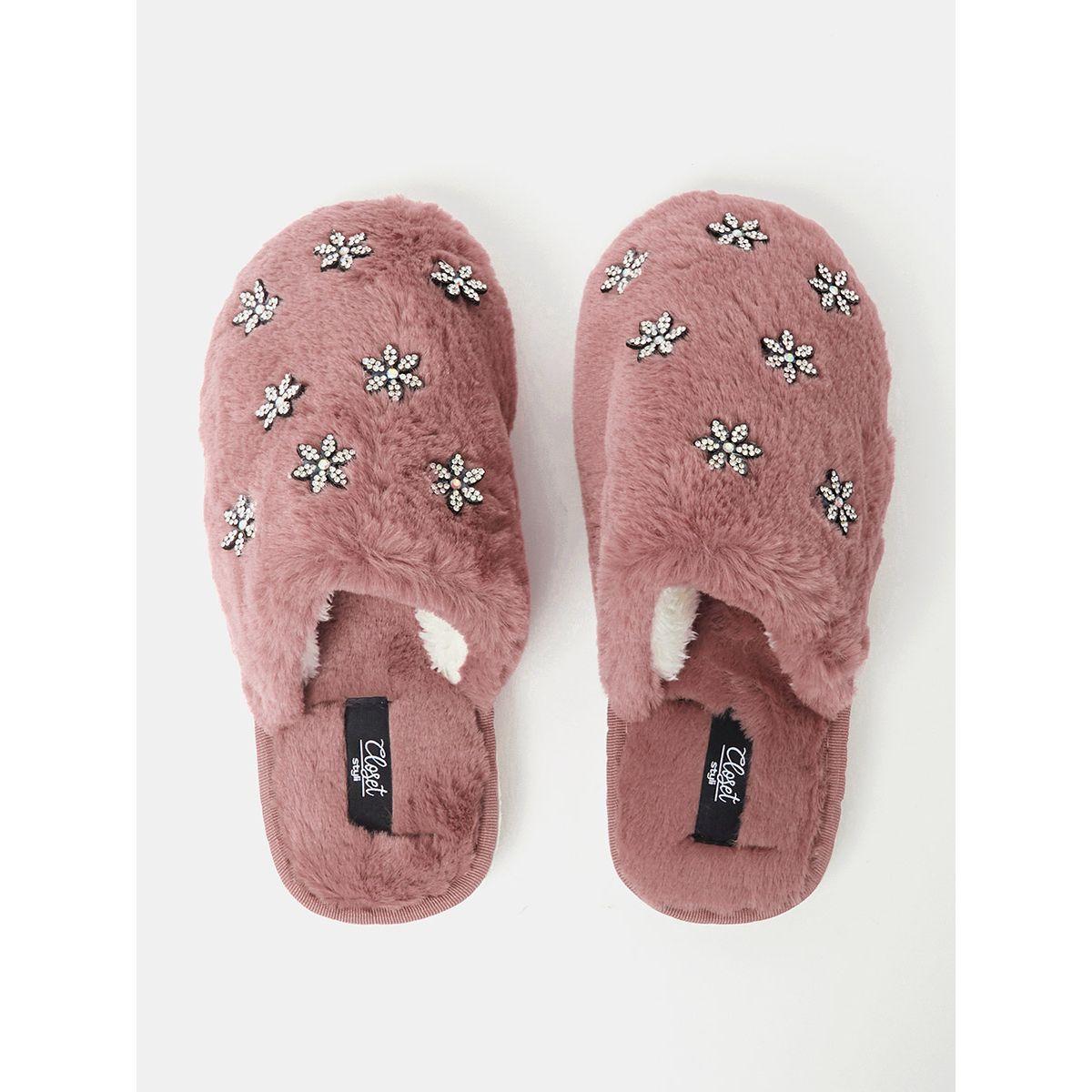 شبشب غرف نوم مزين من ستايلي-women-shoes-bedroomslippers-image-5