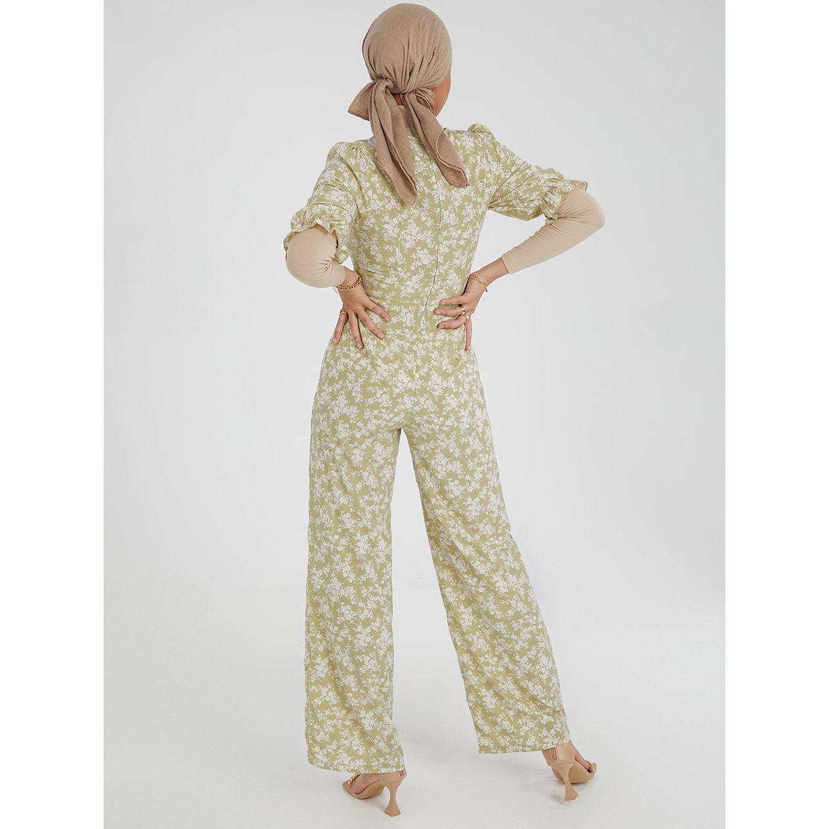 جمبسوت بقصة واسعة وكشكش من ريد تايب-women-clothing-jumpsuits-image-4