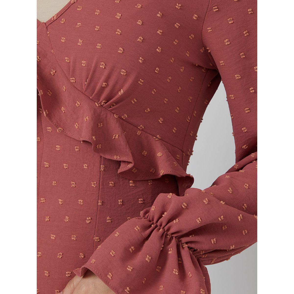جمبسوت باكمام طويلة وكشكش من ريد تايب-women-clothing-jumpsuits-image-2