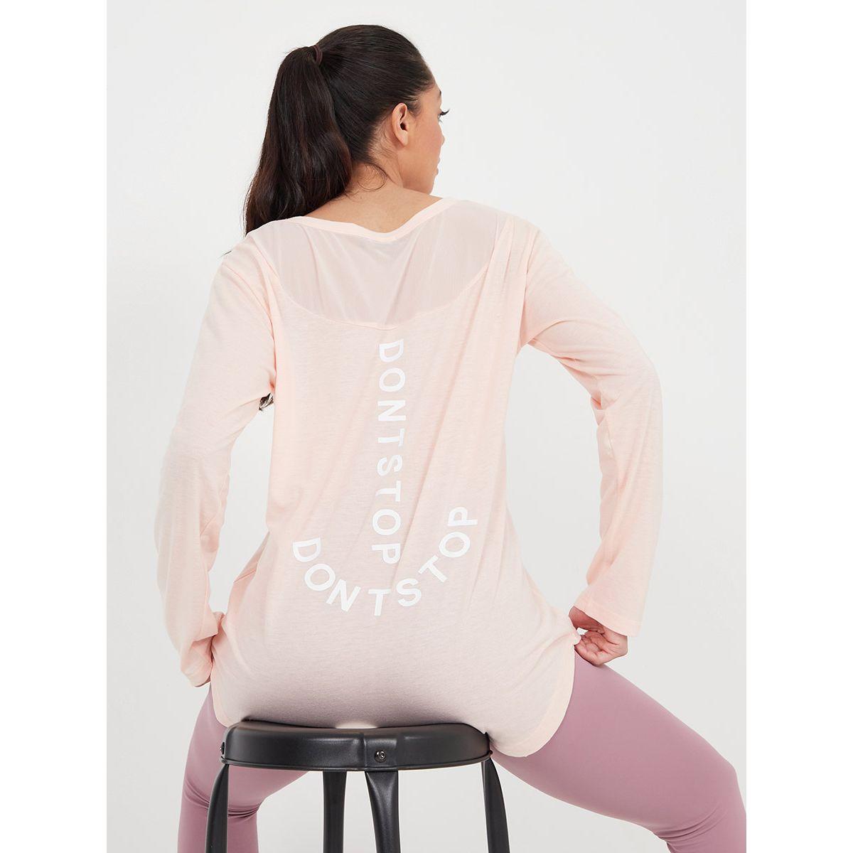 بلوزة رياضية بتداخلات شبكية من ريد تايب-women-clothing-sportswearandactivewear-tshirtsandvests-image-1