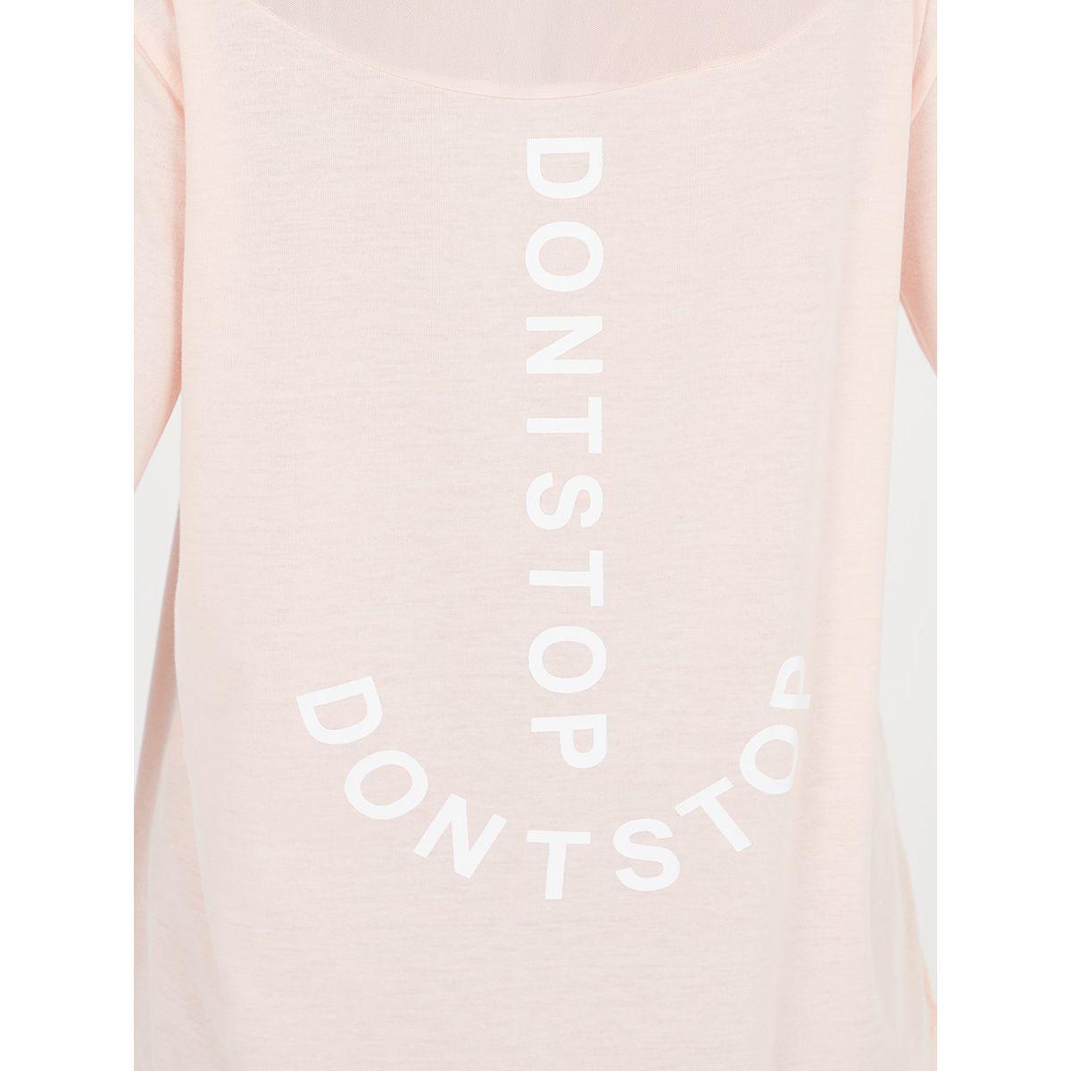 Styli Dont Stop Slogan Print Mesh Back Insert Active Top-women-clothing-sportswearandactivewear-tshirtsandvests-image-5